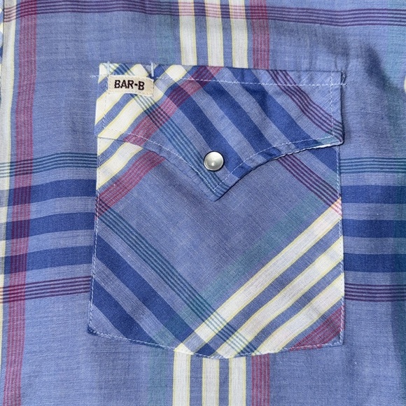 Vintage western Barb Pearlsnap long sleeve XL long tails - Picture 3 of 7